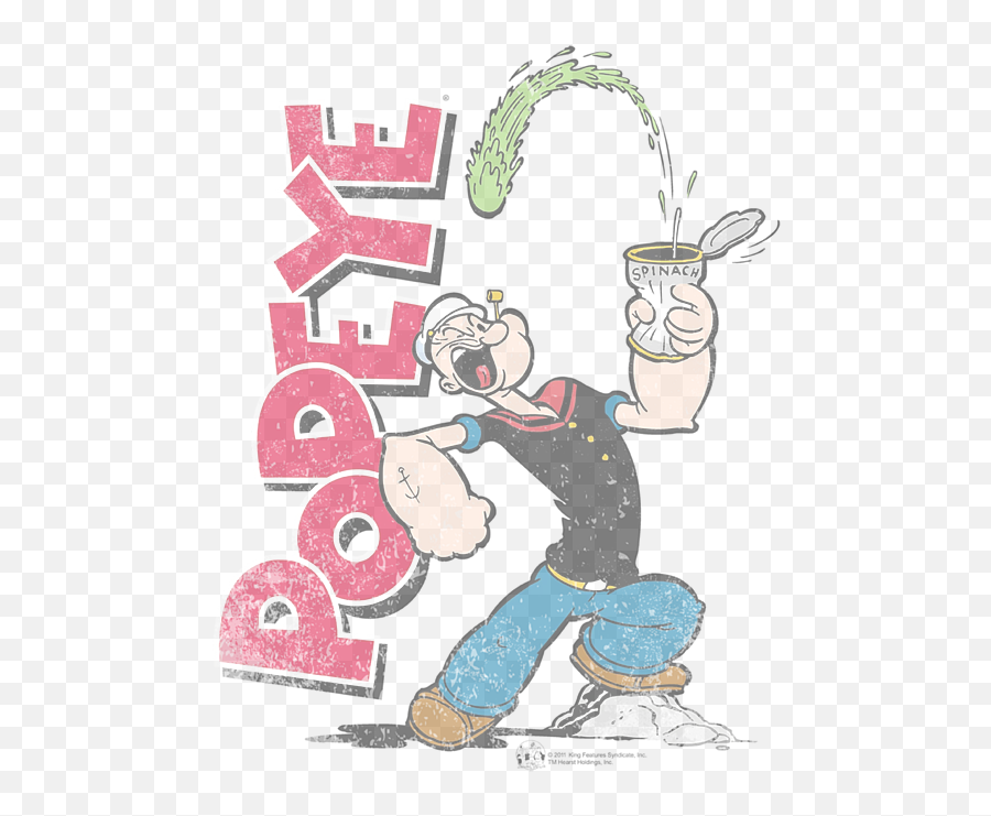 Popeye Sailor Man Spinach Power Greeting Card - Transparent Popeye Eating Spinach Png,Popeye Icon