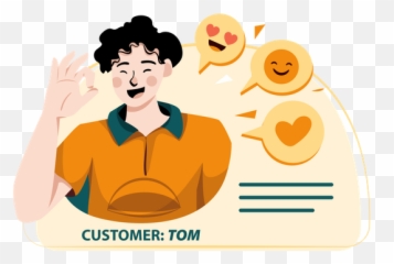 Customer Feedback Icon - Download in Line Style Happy png