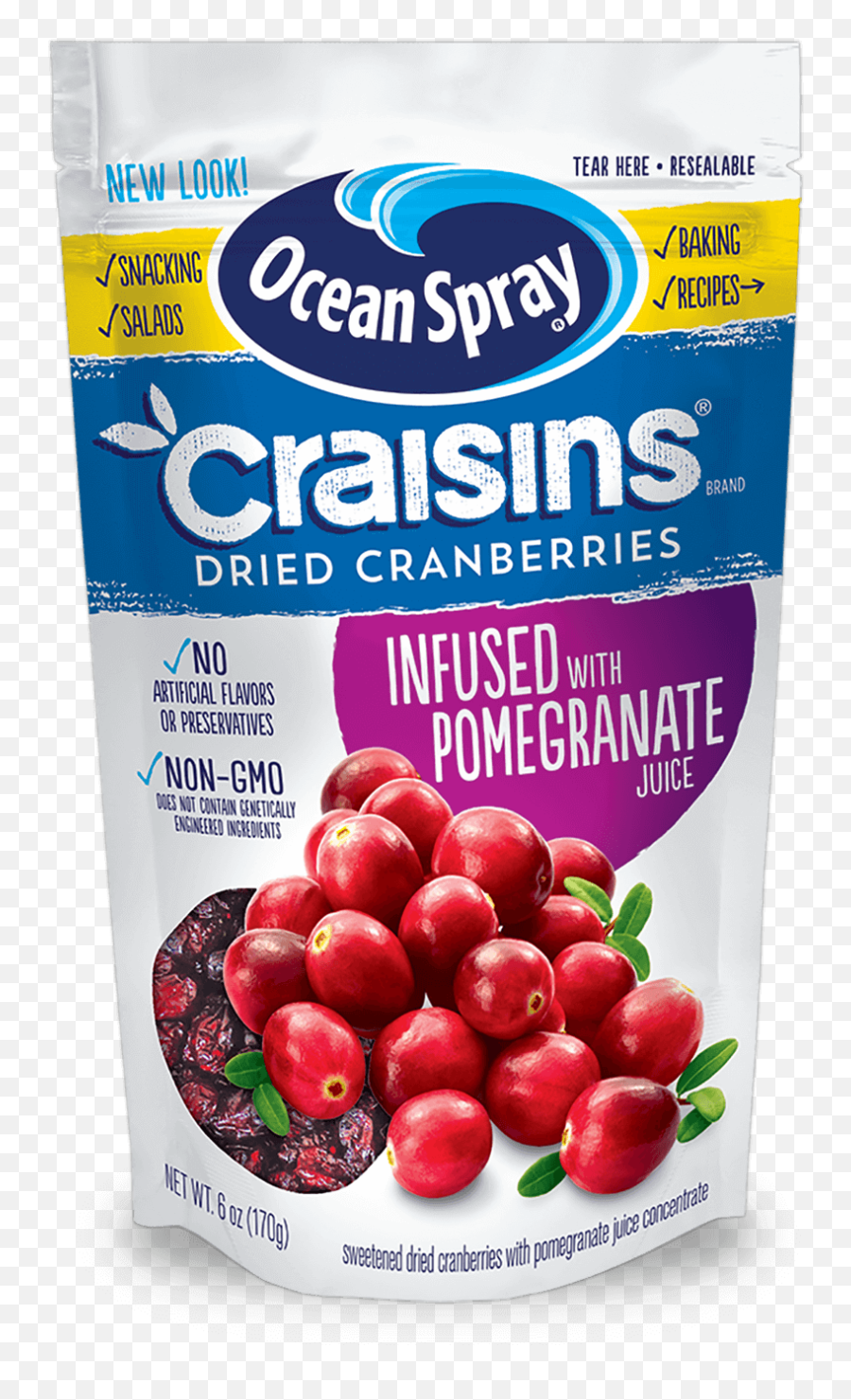 Craisins Dried Cranberries Pomegranate Juice Infused - Ocean Spray Dried Cranberries Png,Pomegranate Transparent