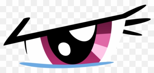 Clipart Eye Angry Transparent - Mlp Rainbow Dash Eyes Png,Angry Eyes Png