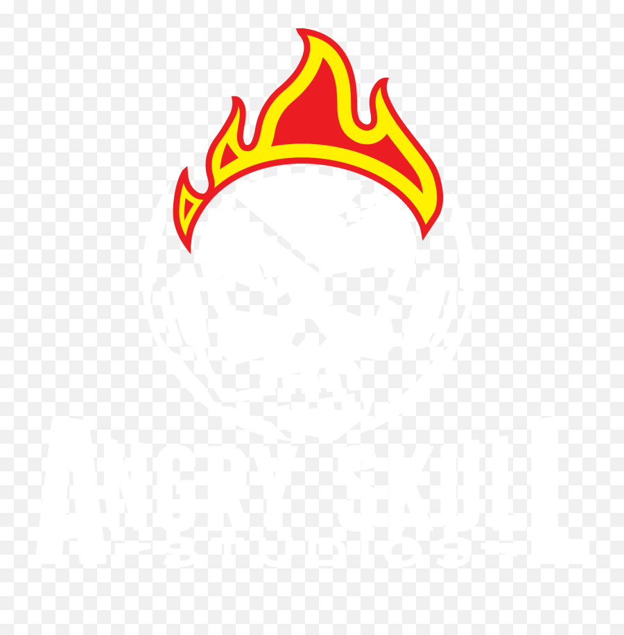 Download Hd Angry Skull Studios - Angry Skull Logo Angry Skull Logo Png,Skull Logo Png