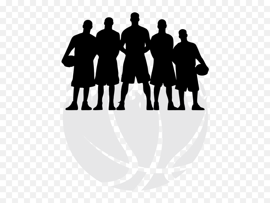 Basketball Player Silhouette Png - Basketball Team Silhouette,Basketball Player Silhouette Png