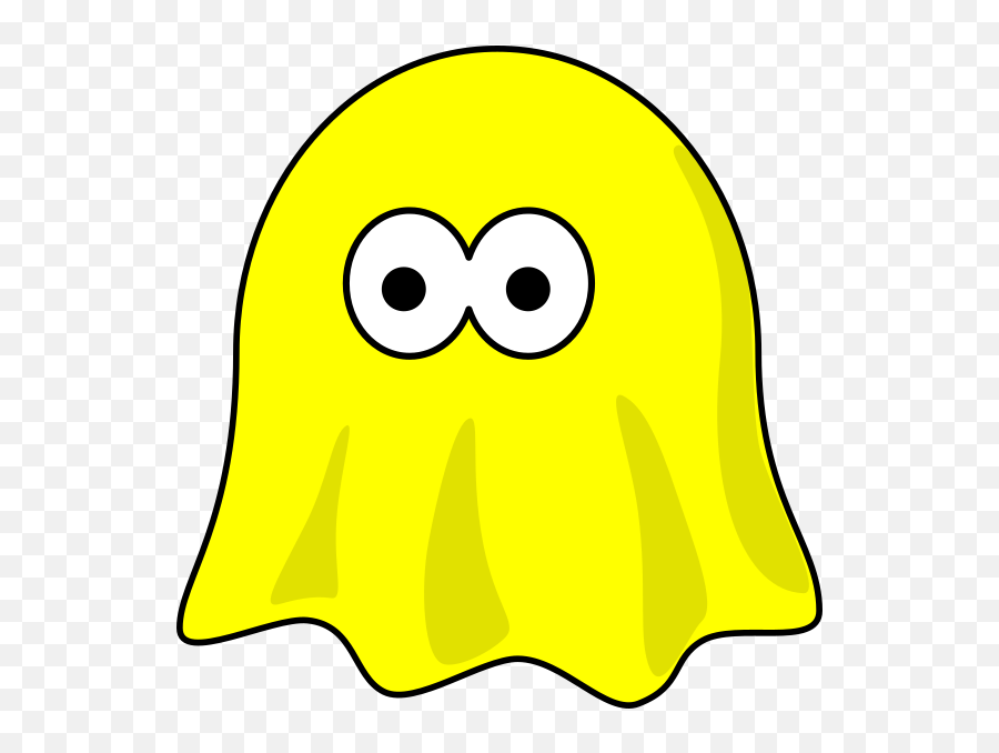 Yellow Ghost Clip Art - Png Download Full Size Clipart Clip Art,Ghost Clipart Png