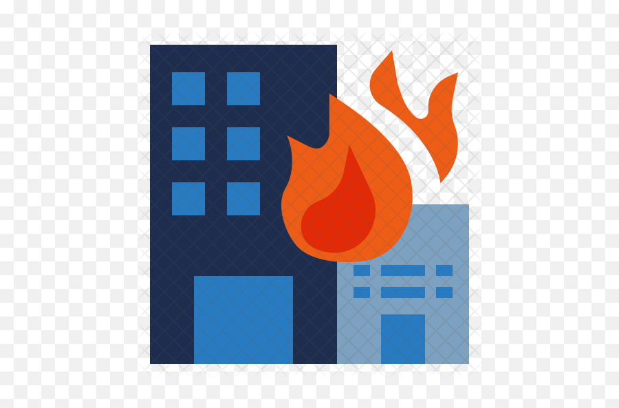 Burning Building Icon Of Flat Style - Cctv Headquarters Png,Burning Png