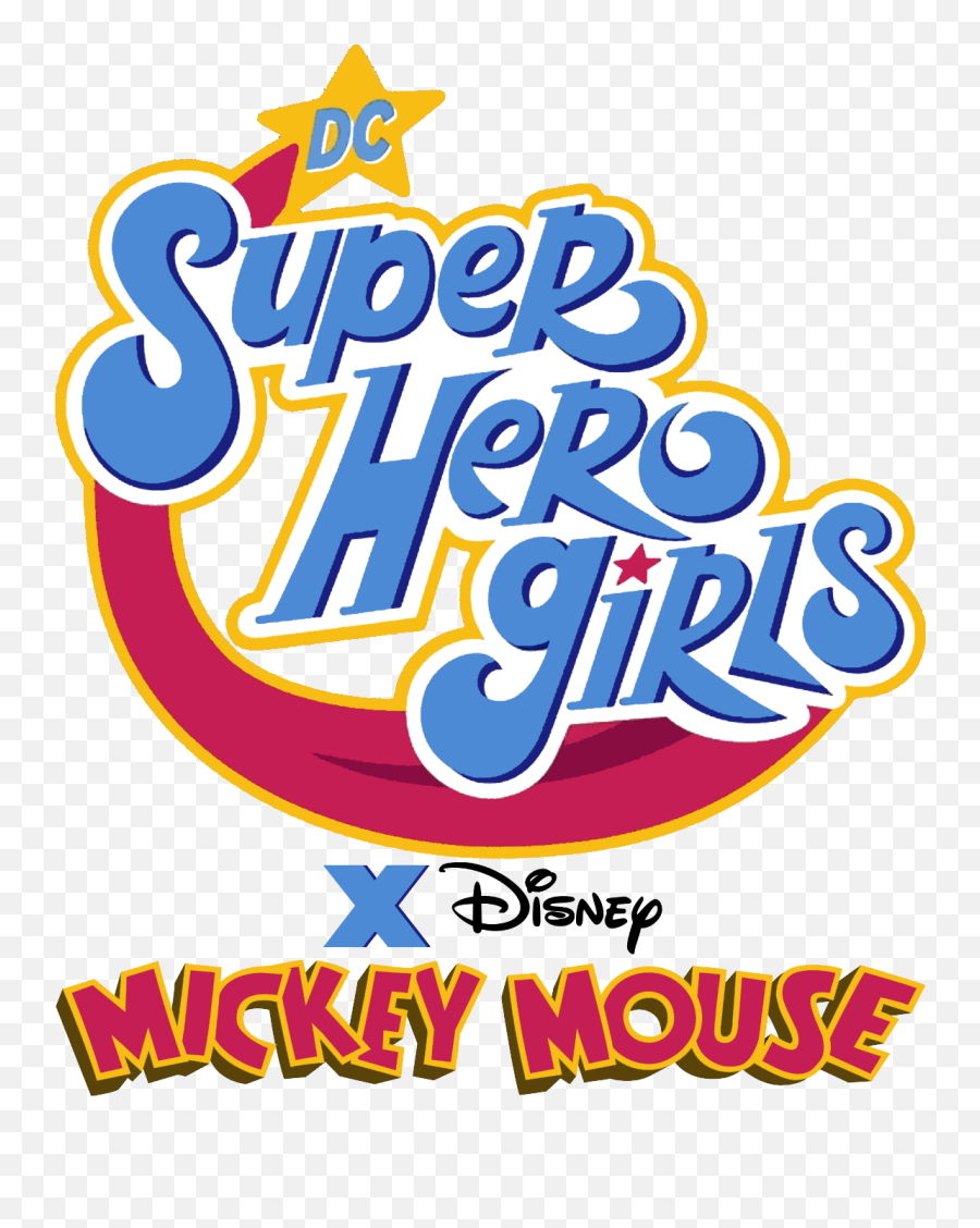 Dc Super Hero Girls X Disney Mickey Mouse Logo - Mickey Dc Super Heroes Girls Fanart Png,Mickey Logo