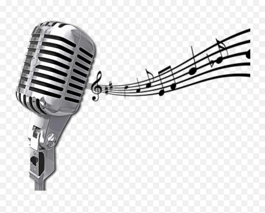 Music Notes Png - Music Notes Microphone And Music Note Mic With Music Notes Png,Microphone Transparent Background