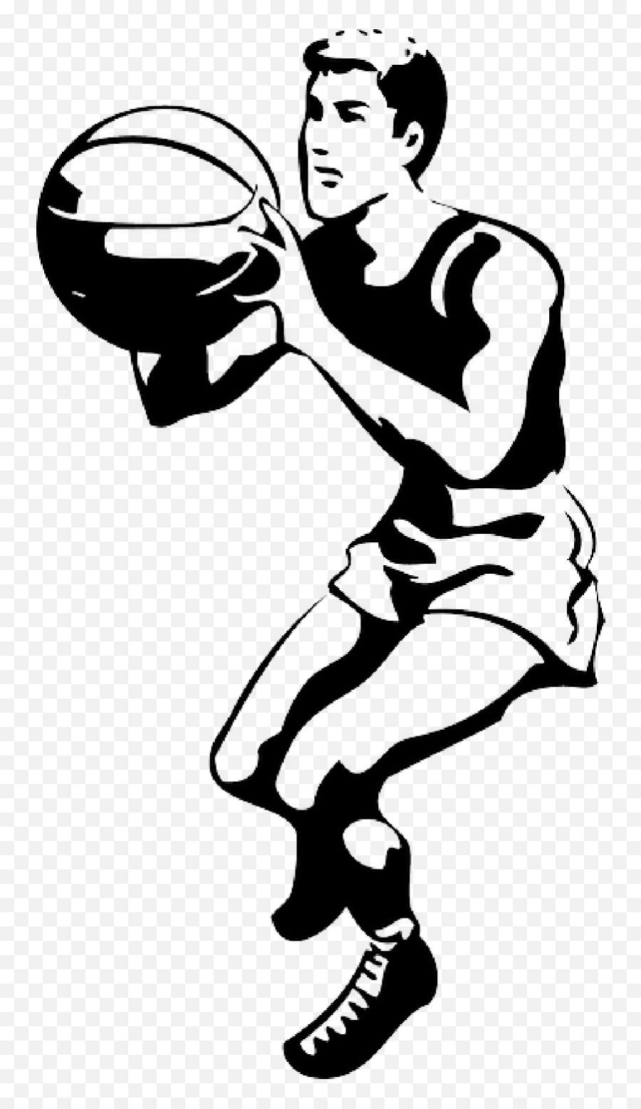 Clipart Numbers Basketball - Basketball Black And White Png,Basketball Clipart Transparent