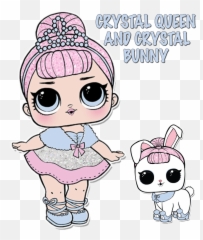 Lol Doll Coloring Pages Page Color - Lol Crystal Queen Png,Lol Surprise Dolls Png
