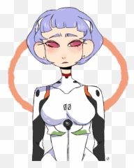 Rei Ayanami By Honeyfuru Neon Genesis Evangelion - Cartoon Png,Rei Ayanami Png