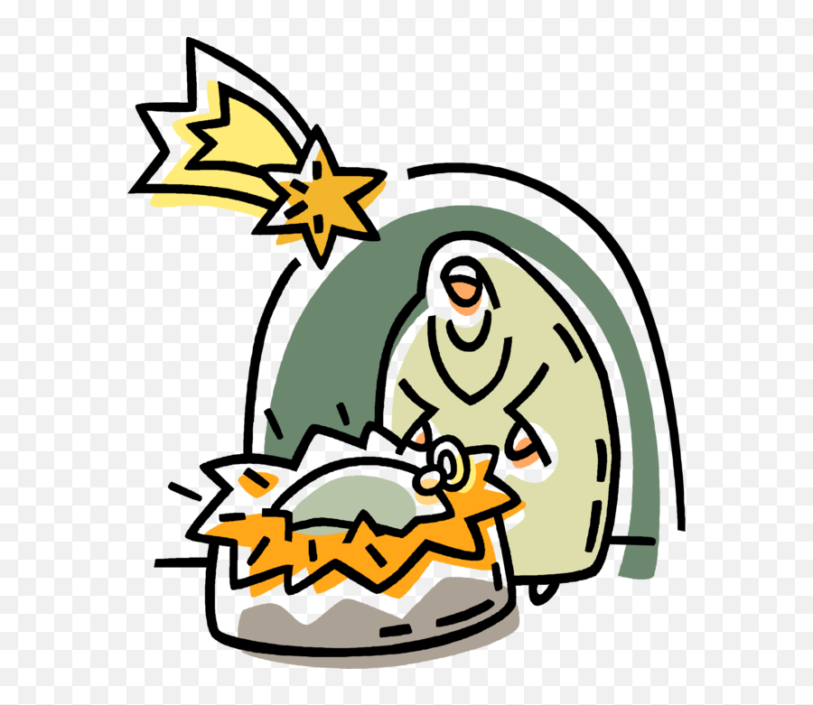 Download Nativity Scene Royalty Free Vector Clip Art - Christmas Day Png,Manger Png