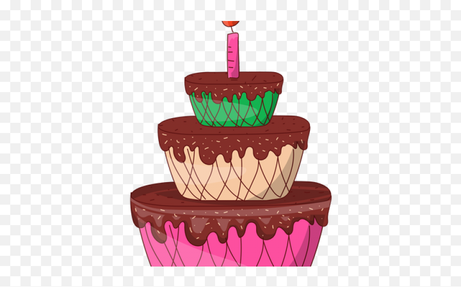 Birthday Cake Cartoon - Bolo Três Andares Desenho Png,Birthday Cake Png