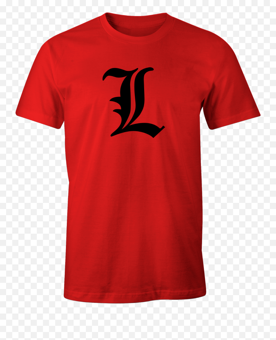 Japanese Anime Lawliet Tee T Shirt Png L Logo Death Note