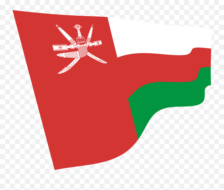 Oman Wavy Flag Clipart - Flag Png,Oman Flag Png