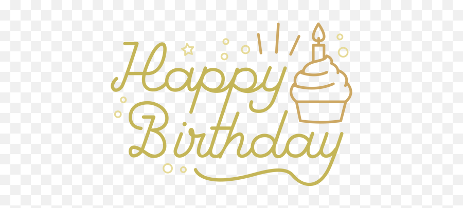Transparent Png Svg Vector File - Calligraphy,Birthday Cupcake Png