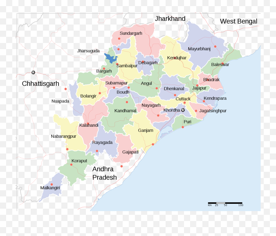 Orissa State Map - Odisha State Png,Orisa Png