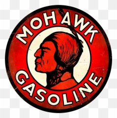 Download Hd Vintage Mohawk Gasoline Sign - Mohawk Gasoline Associated General Contractors Of America Png,Mohawk Png