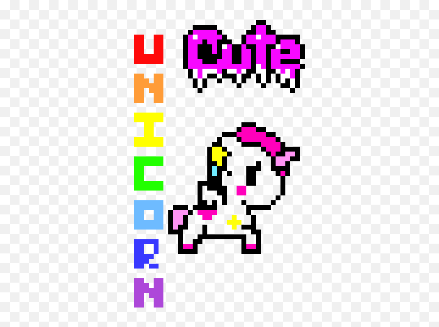 Cute Unicorn Pixel Art Maker - Pixel Art With Unicorns Png,Cute Unicorn Png
