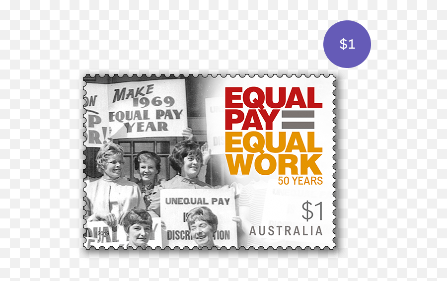 Principle Of Equal Pay 50 Years - Australia Post Hair Design Png,Paid Stamp Png