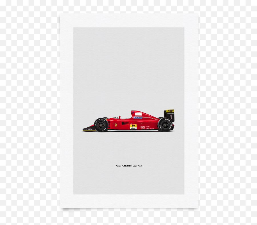 Ferrari F1 - 90 Poster Revolicius Formula One Car Png,Ferrari Transparent