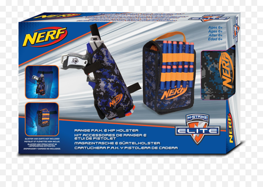 Nerf Elite Range Pak And Hip Holster Blaster Hub - Nerf Elite Hip Holster Png,Nerf Png