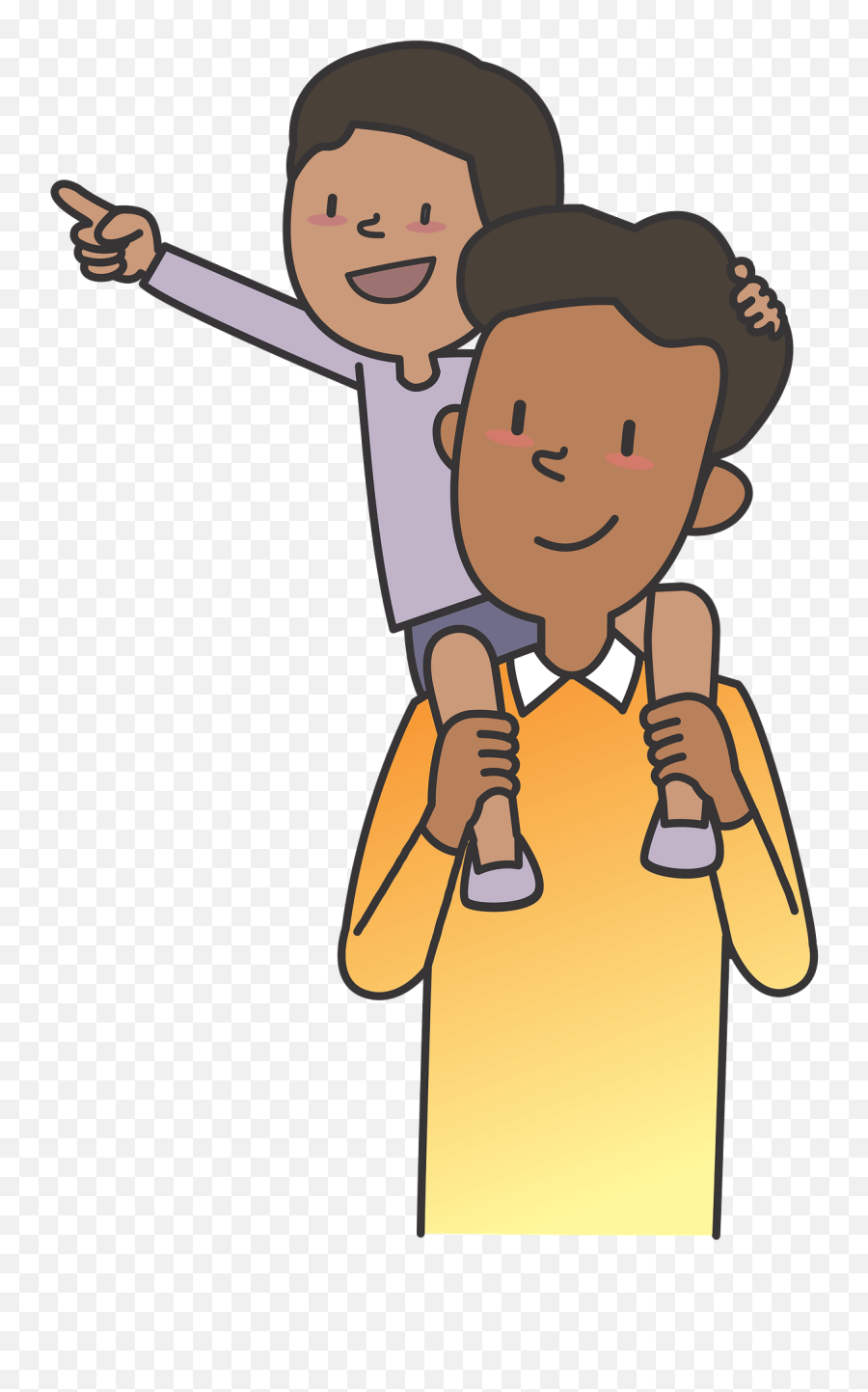 Fun With African Dad Clipart Free Download Transparent Png - Dad Clipart,Thumb Png