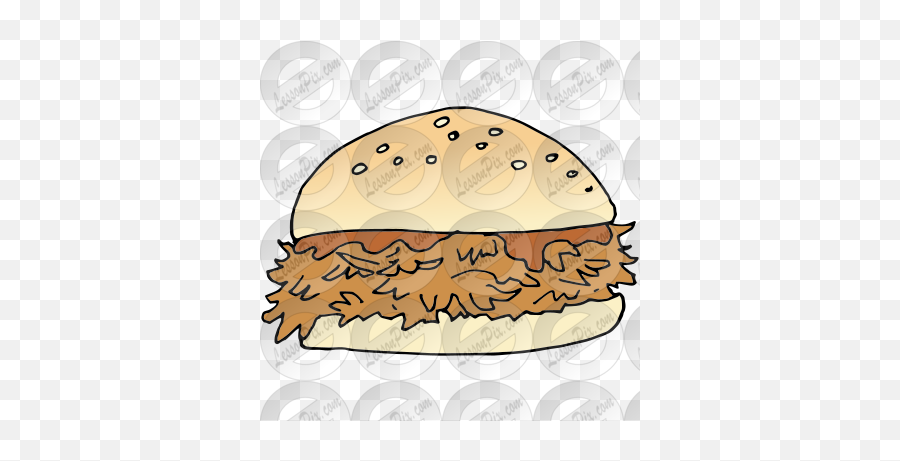 Bbq Sandwich Picture For Classroom Therapy Use - Great Bbq Bbq Sandwich Clipart Png,Bbq Transparent