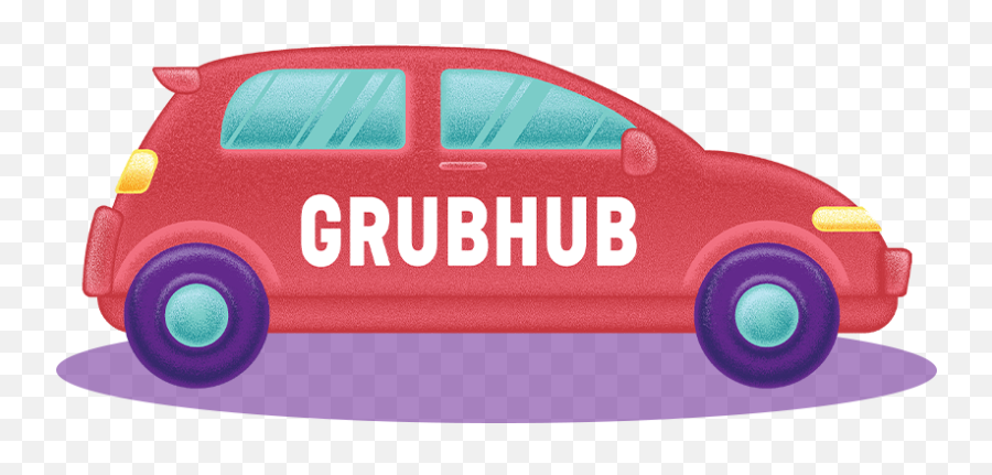 Grubhub Driver Rewards - Car Grubhub Driver Png,Grubhub Logo Png