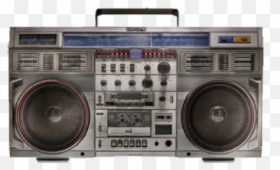 Boombox 80s Stereo Radio Sticker By Rich Resolutions - Boombox Old School Speakers png