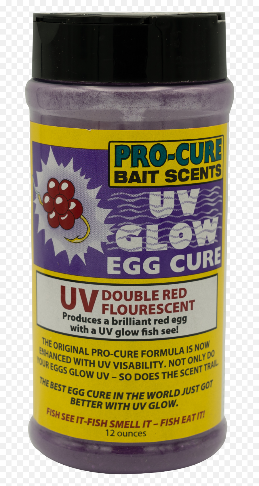 Pro - Cure Uv Glow Double Red Fluorescent Egg Cure 12 Oz Bottle Png,Red Glow Transparent