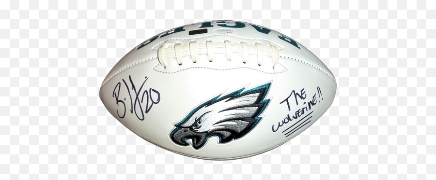 Brian Dawkins Autographed Philadelphia Eagles Logo Football W The Wolverine - Philadelphia Eagles 4k Logo Png,Philadelphia Eagles Logo Image