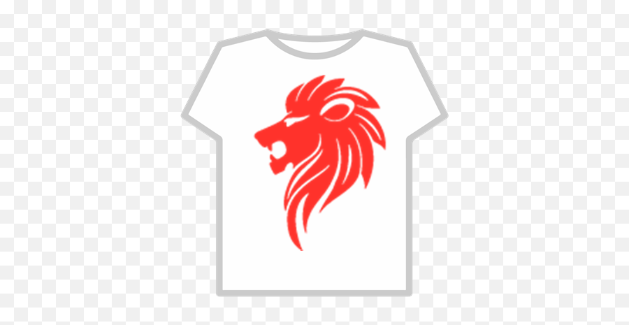 Red Lion T - Shirttransparent Roblox Bass Boosted Songs Png,Lion Transparent