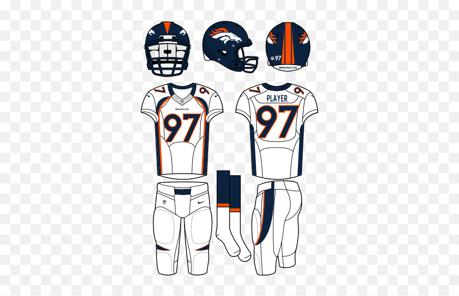 Denver Broncos Road Uniform - National Football League Nfl Houston Texans Home Uniform Png,Images Of Denver Broncos Logo
