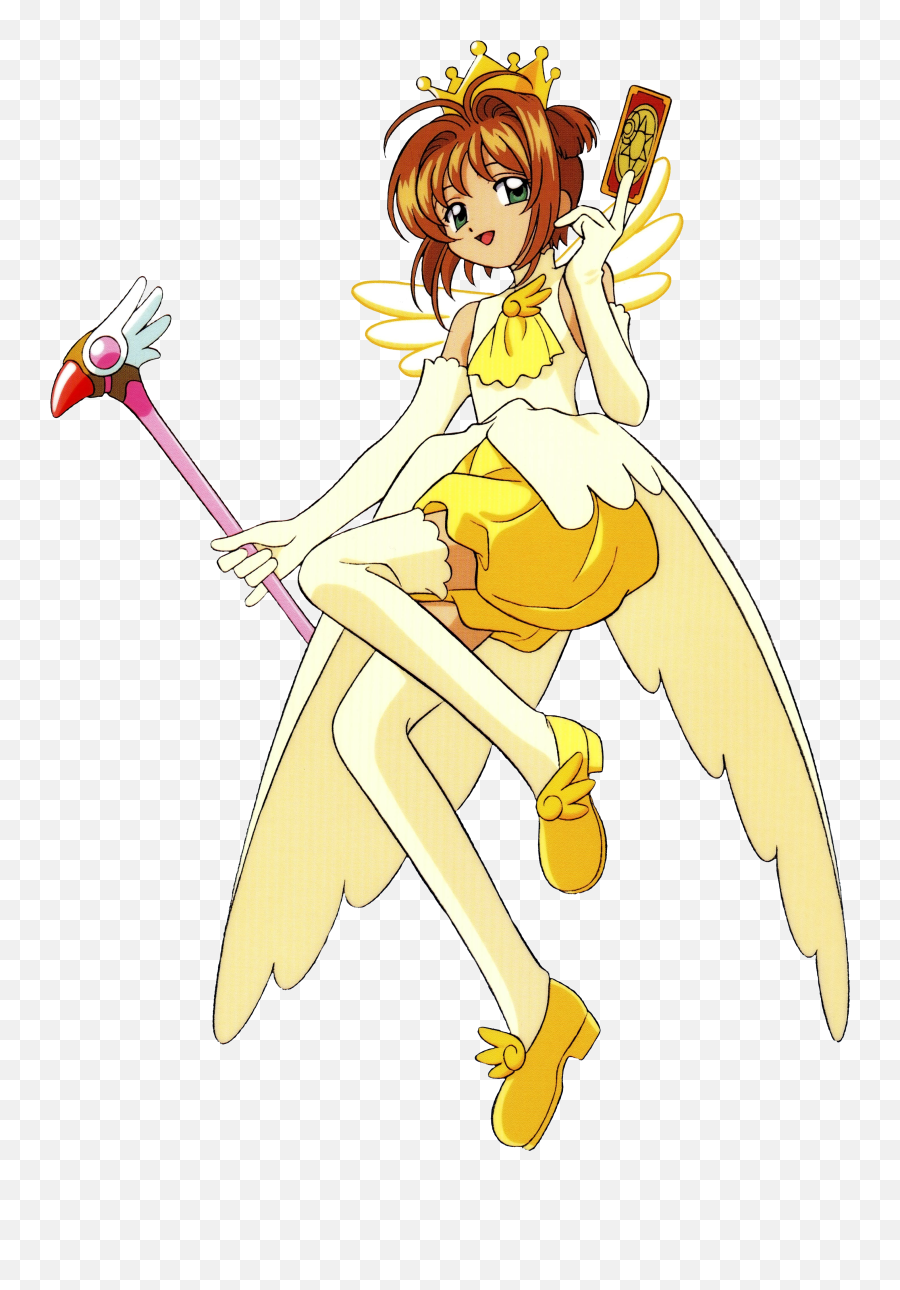 Angel Crown Dress Cardcaptor Sakura Wiki Fandom - Cardcaptor Sakura Yellow Dress Png,Crown Cartoon Png