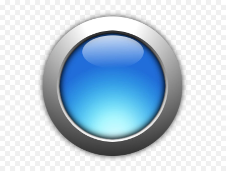 Glossy Blue Button Png Transparent Image Mart - Blue 3d Button Png,Website Icon Blue