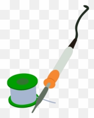 Electric Soldering Iron Reel Png - Clip Art