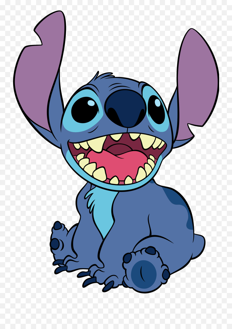 Stitch - Blue Colored Cartoon Characters Png,Disney Characters Transparent  Background - free transparent png images 