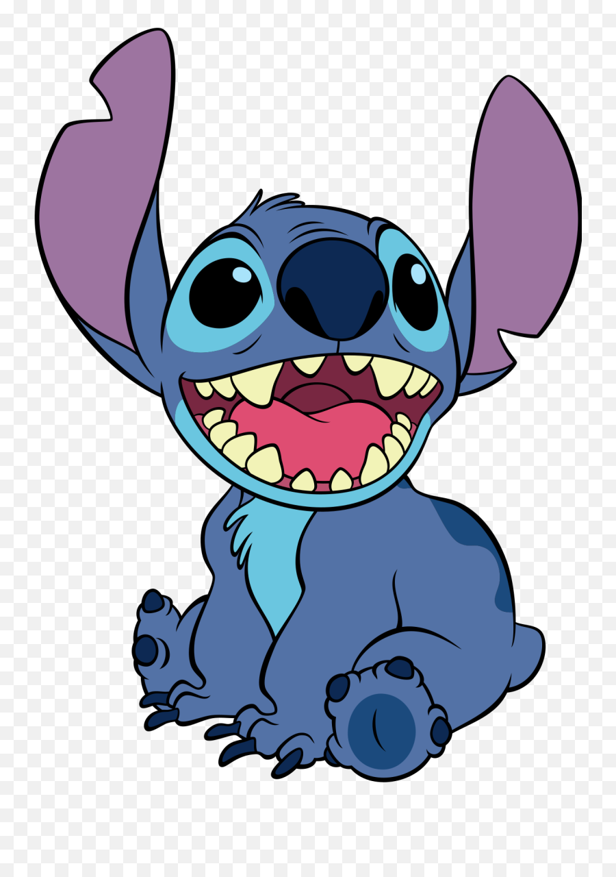 Stitch - Blue Colored Cartoon Characters Png,Disney Characters Transparent Background