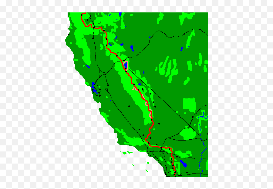 Pct Sierra Nevada 2013 - Crest Of Sierra Nevada Map Png,Morena Flat Icon Pack