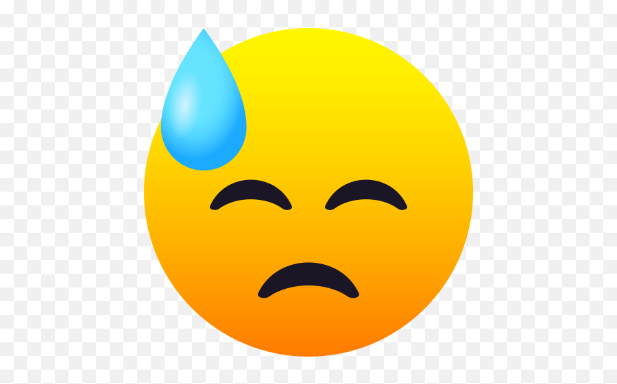 Emoji Face Down Sweaty To Copy Paste Wprock - Emoji Png,Sweating Icon