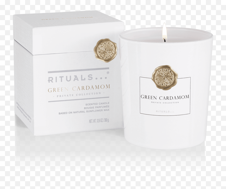 Green Cardamom Scented Candle - Rituals Collection Prive Png,Transparent Candle