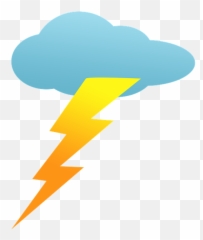 Ray Cloud Drawing - Lightning png