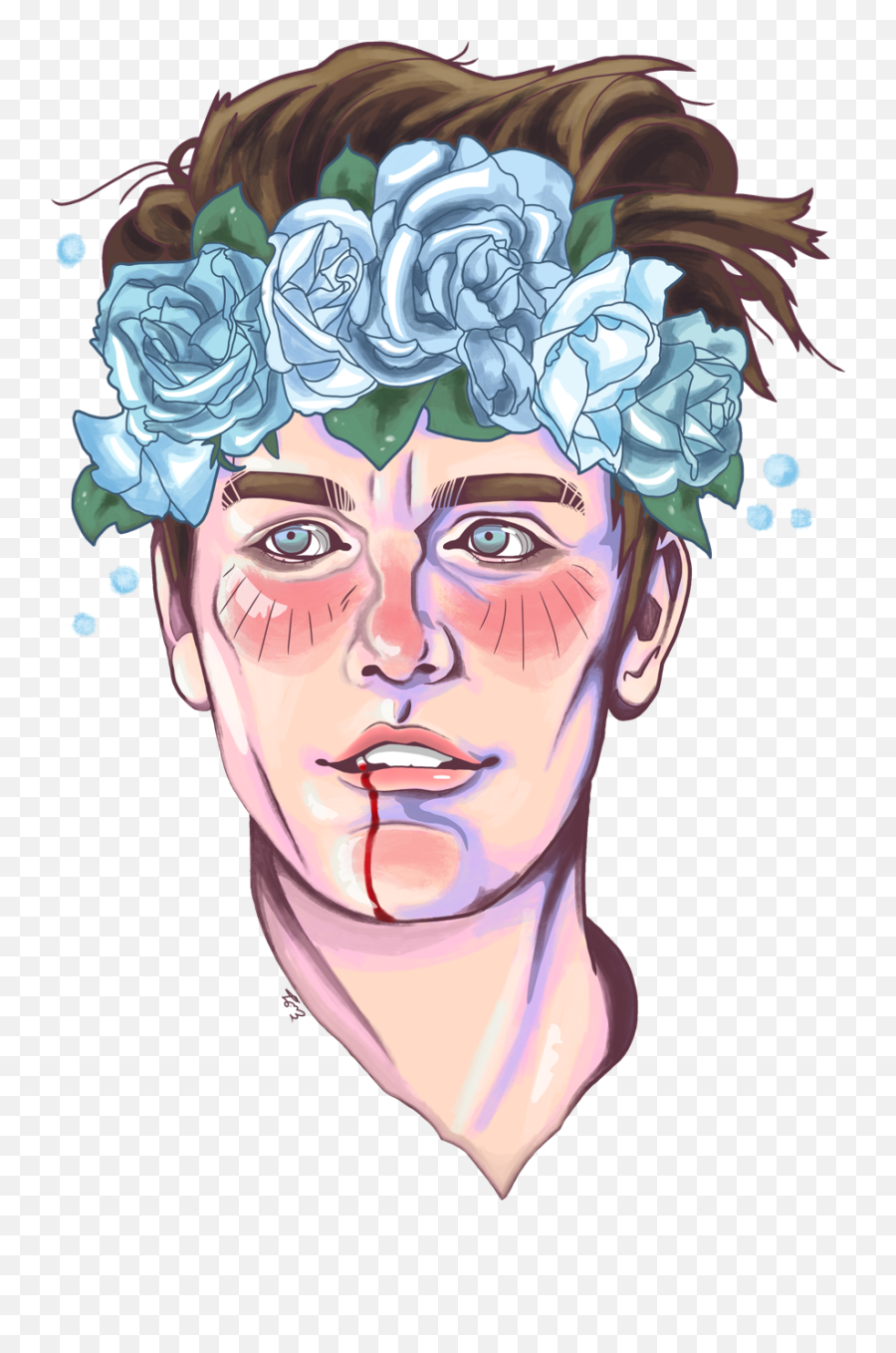 Headband Drawing Flower Crown - Brendon Urie Art Png,Brendon Urie Png