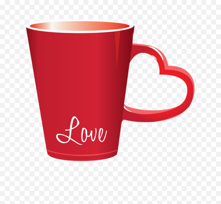 Love Cup Png Clipart - Red Valentines Day Mugs,Love Clipart Png