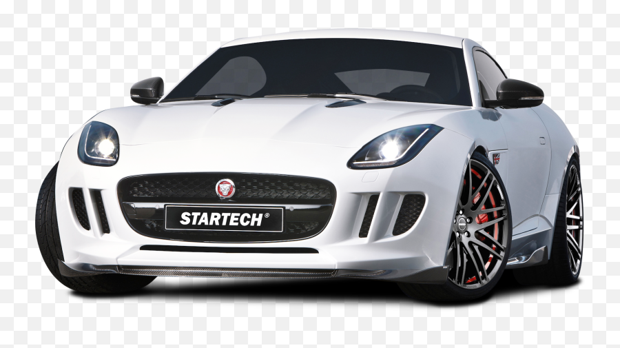 White Startech Jaguar F Type Coupe Sports Car Png Image - Pngpix Sport Car Hd Png,Jaguar Png