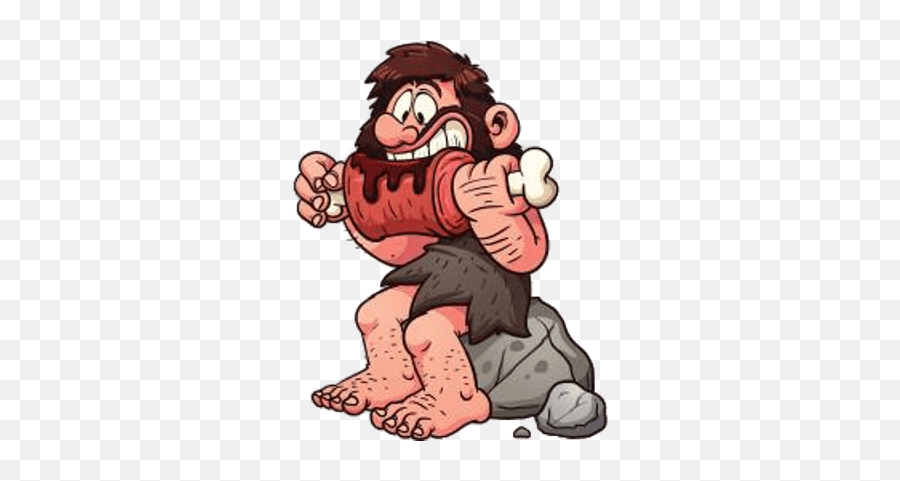 Cavemen Transparent Png Images - Caveman Eating,Caveman Png