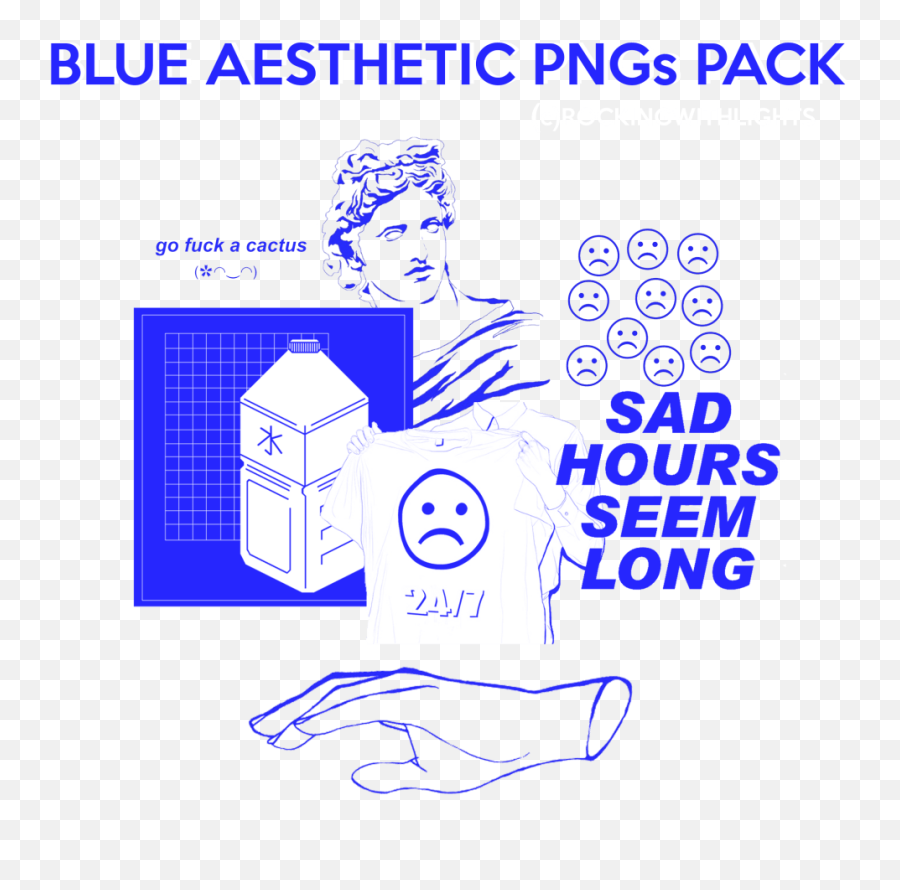 Sad Boys Vaporwave Yung Lean - Png Tumblr Aesthetic Blue Png,Aesthetic Pngs