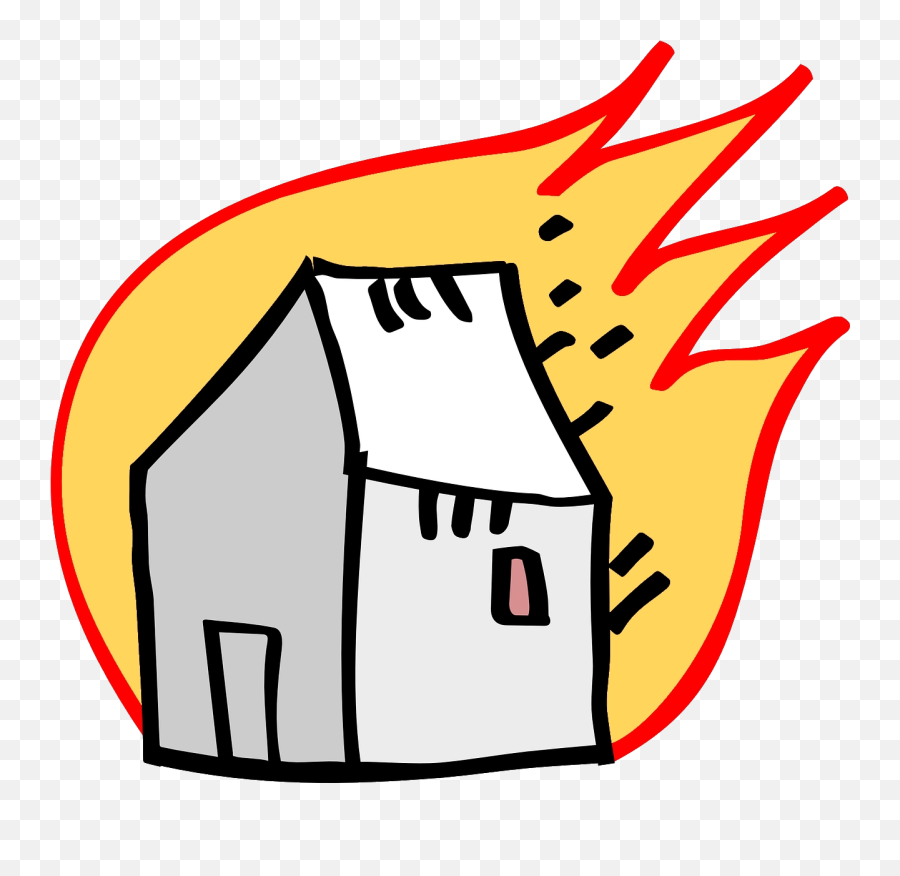Tips To Prevent Fire Accidents - Burning House Cartoon Png,Burning Png