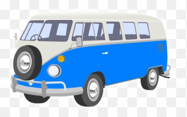Blue Camper Van Clip Art - Vector Clip Art Van Png,Van Png