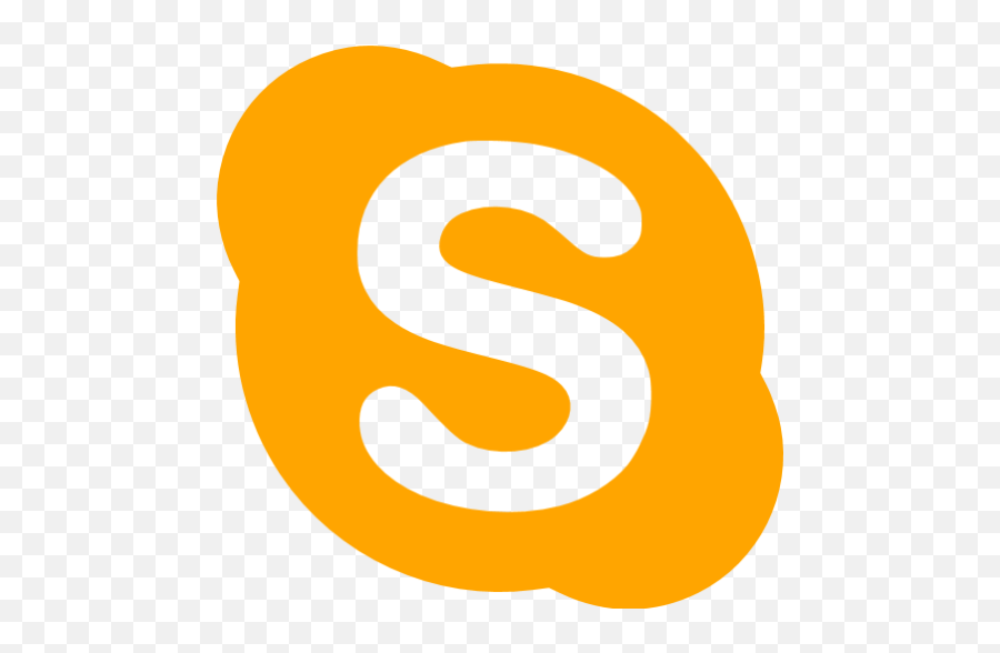 Orange Skype Icon - Skype Icon Png Orange,Skype Logo Png