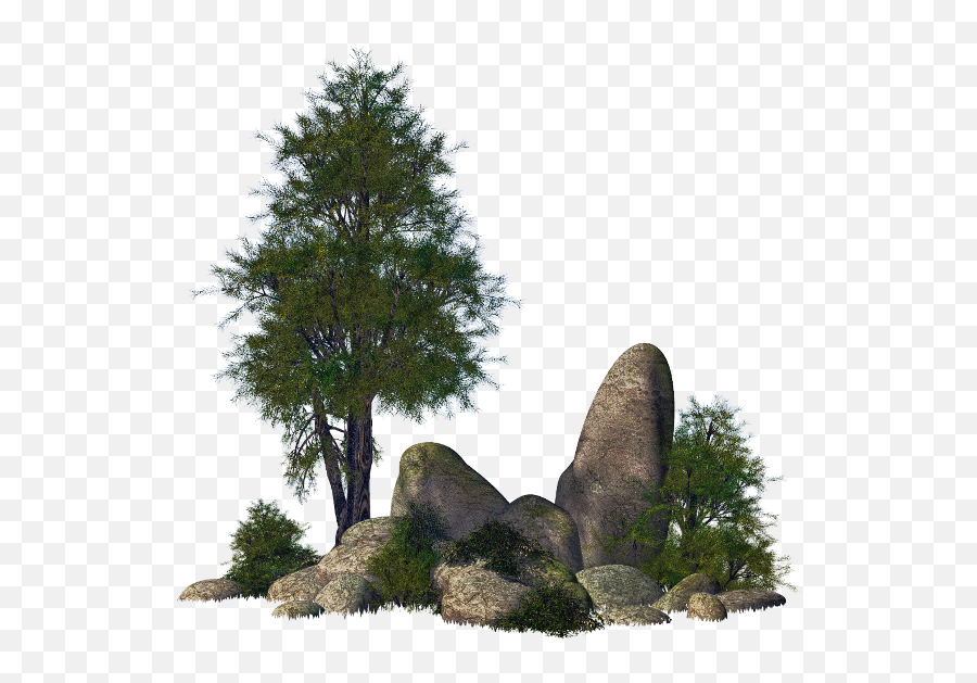 Download Ftestickers Landscape Trees - Nature Png,Rocks Png
